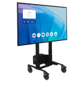 Large monitor on a stand with a white background